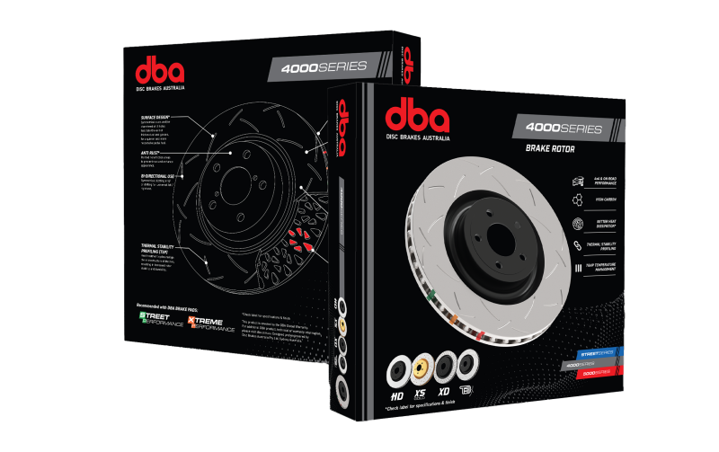 DBA 13-19 Ford Taurus SHO Rear 4000 Series Plain Rotor