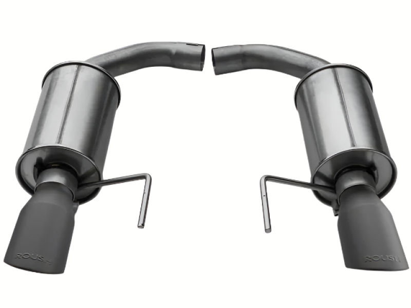 Roush 2015 Mustang V6 / EcoBoost Black Tip Axle Back Exhaust