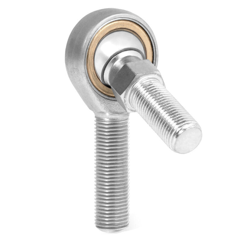 QA1 V Series 3-Pc Rod End - Male/Left Hand - 6mm Bore x M6x1.0 w/Stud - Carbon Steel
