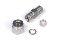 Cargar imagen en el visor de la galería, Haltech 1/4in Stainless Compression 1/8in NPT Thread Fitting Kit (Incl Nut & Ferrule)