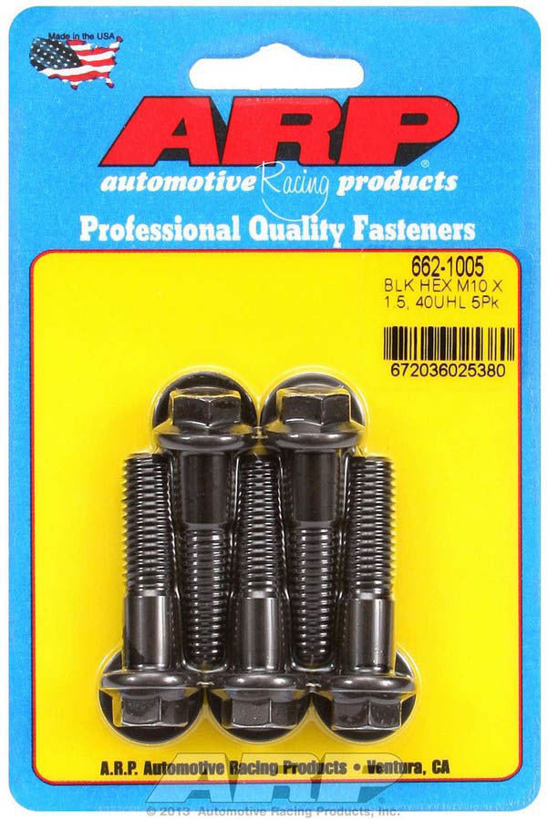 Kit de pernos para productos de carreras de autos: 6 piezas (5) de 10 mm x 1,5 x 40 mm