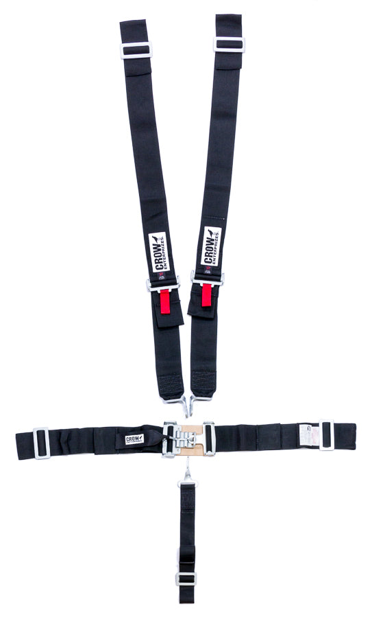 crow safety 5-Pt Harness Big Latch Blk Wrap Around Pull Dow