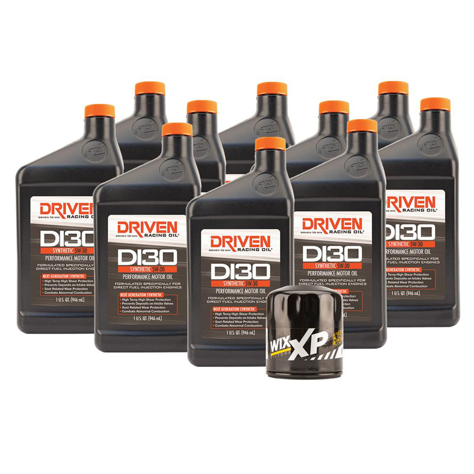 Kit de cambio de aceite DI30 de lubricantes Joe Gibbs para motores de 14 litros y 10 cuartos de galón