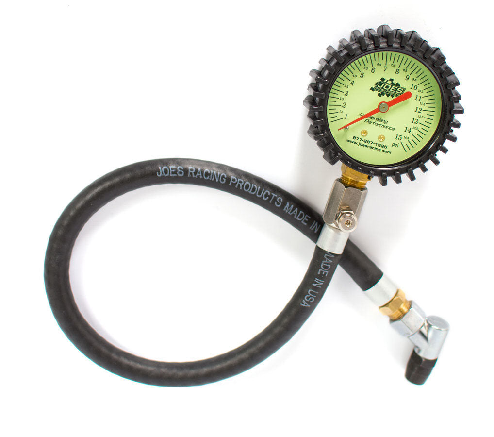JOES Racing Products Tire Pressure Gauge 0-15 PSI