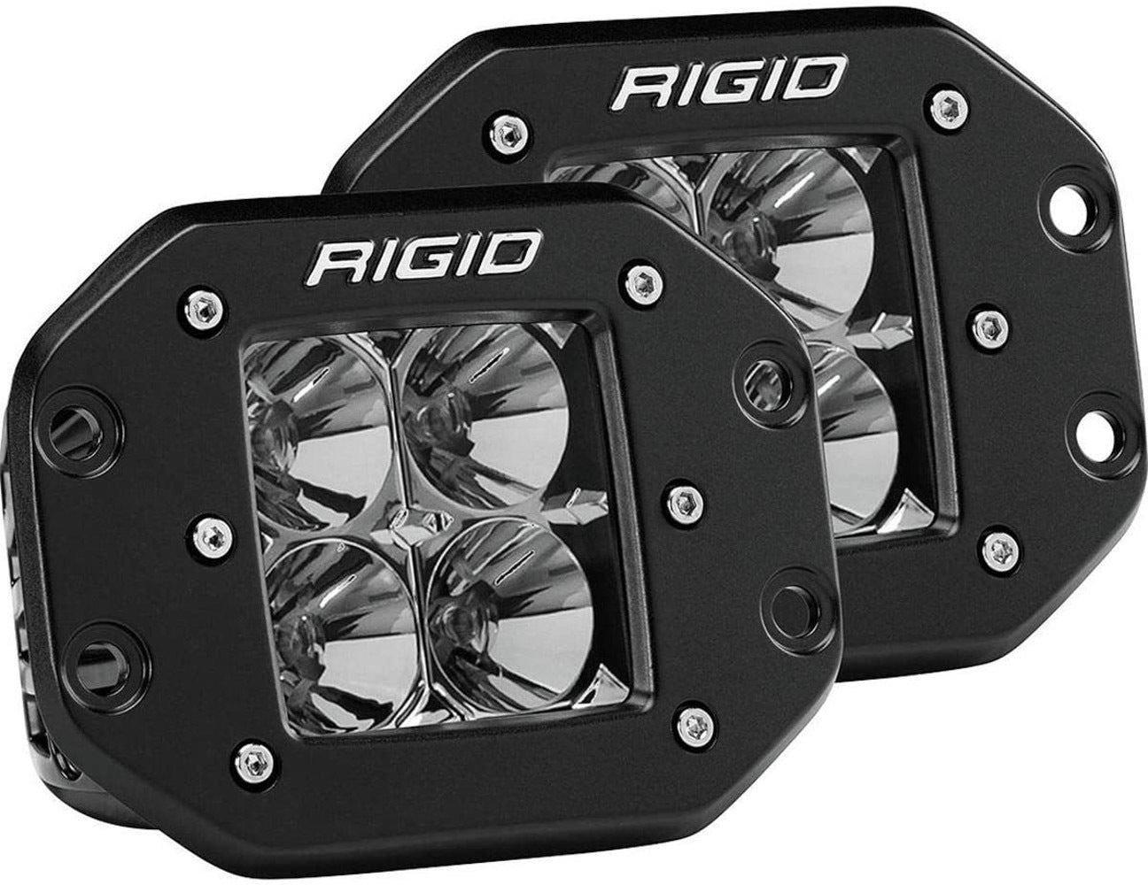 RIGID Industries LED Light Pair D-Series Pro Flood Pattern