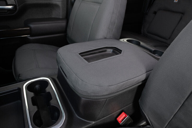 Covercraft 21-24 Ford F150 Carhartt PrecisionFit Custom Front Row Seat Covers - Gravel