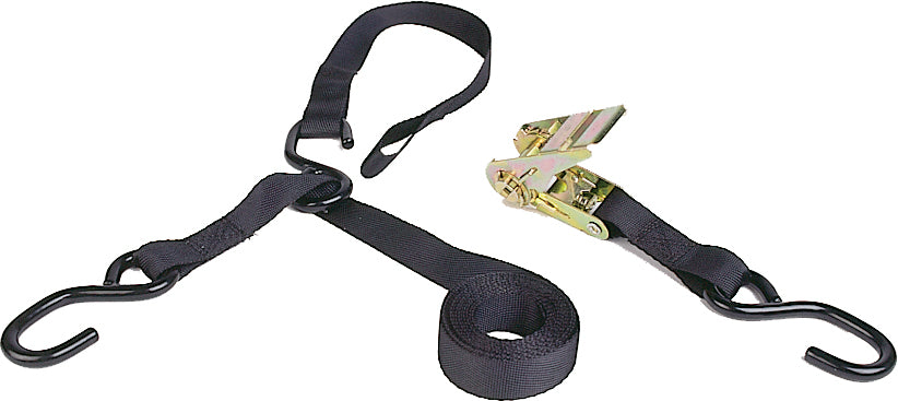 Kwik TEK Triple Hook Ratchet TIE-Down 8' w/Soft Hook (TDR-38)