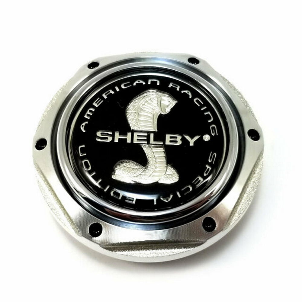 AR CAP ALUMINUM  HEX FLAT W/SHELBY LOGO