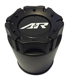 American Racing AR CAP 4.25''   S-BLK SS PUSH THRU 2PC