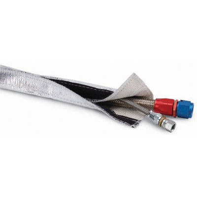 DEI Heat Shroud 1in x 3ft Hook and Loop Aluminized Sleeving — Easy Install