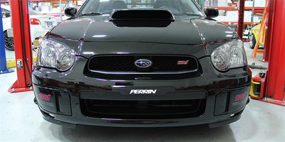 Perrin Black License Plate Delete Panel — Fits 2002-2005 Subaru Impreza WRX/STI