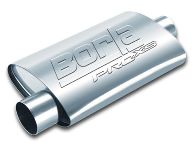 Borla Pro-XS 2in Inlet/Outlet 14in Oval Muffler — Universal Performance Exhaust