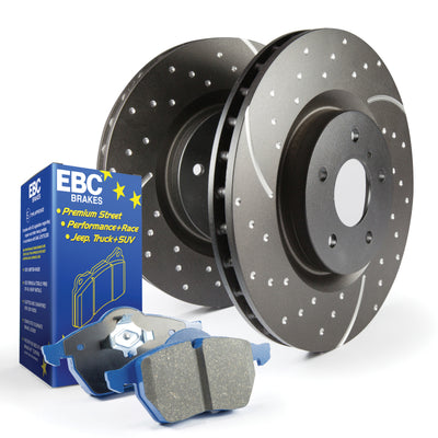 EBC S6 Bluestuff Pad & GD Rotor Kit — Fits Corvette, Cadillac XLR