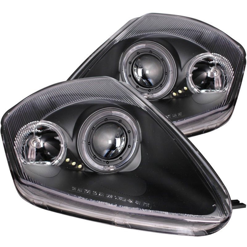 Faros delanteros con proyector ANZO 2000-2005 Mitsubishi Eclipse con Halo negro