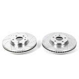 Power Stop 13-19 Ford Fusion Front Evolution Drilled & Slotted Rotors - Pair