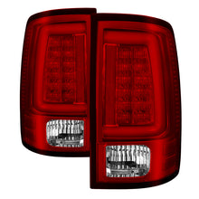 Cargar imagen en el visor de la galería, Spyder 09-16 Dodge Ram 1500 Light Bar LED Tail Lights - Red Clear ALT-YD-DRAM09V2-LED-RC