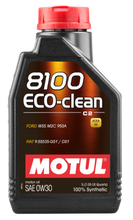 Cargar imagen en el visor de la galería, Motul 1L Synthetic Engine Oil 8100 Eco-Clean 0W30 12X1L - C2/API SM/ST.JLR 03.5007 - 1L