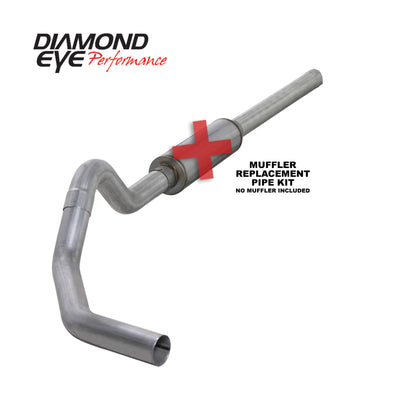 Diamond Eye Performance 4in Cat-Back Replacement Pipe Kit - 2004.5-2007.5 Dodge Cummins