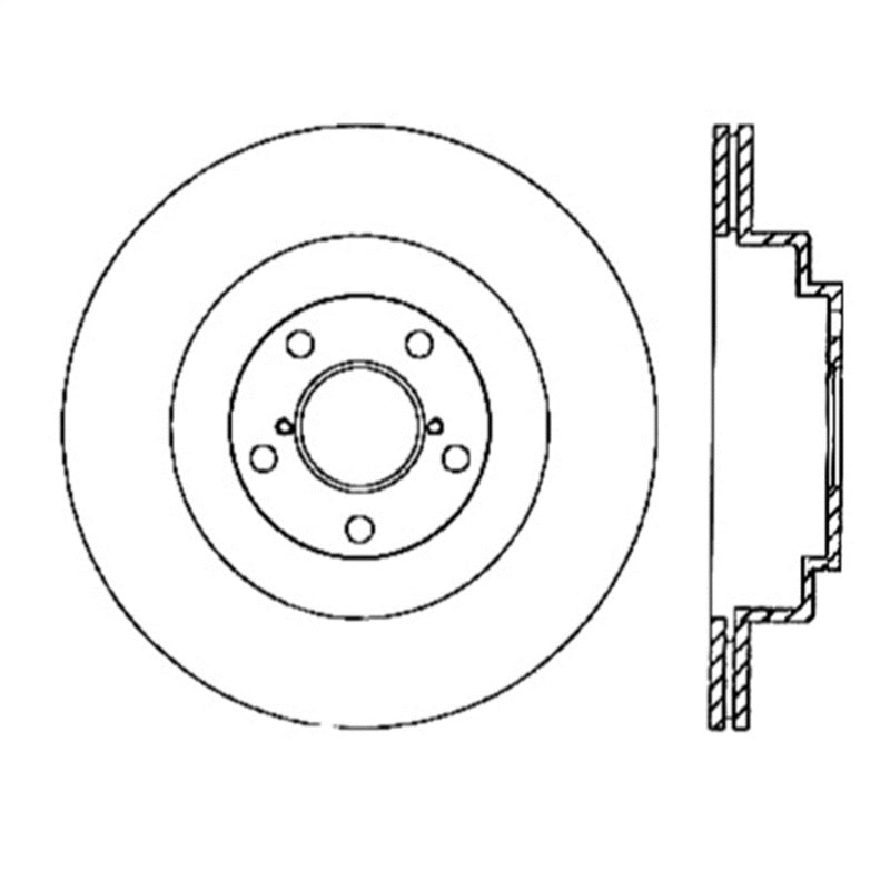 StopTech Power Slot 06-07 WRX / 05-08 LGT Rear Right Slotted Rotor