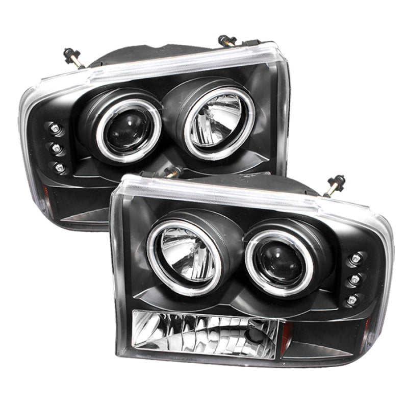 Proyector Spyder Ford F250 Super Duty 99-04 Versión 2 LED Halo LED Chrm PRO-YD-FF25099-1P-G2-C