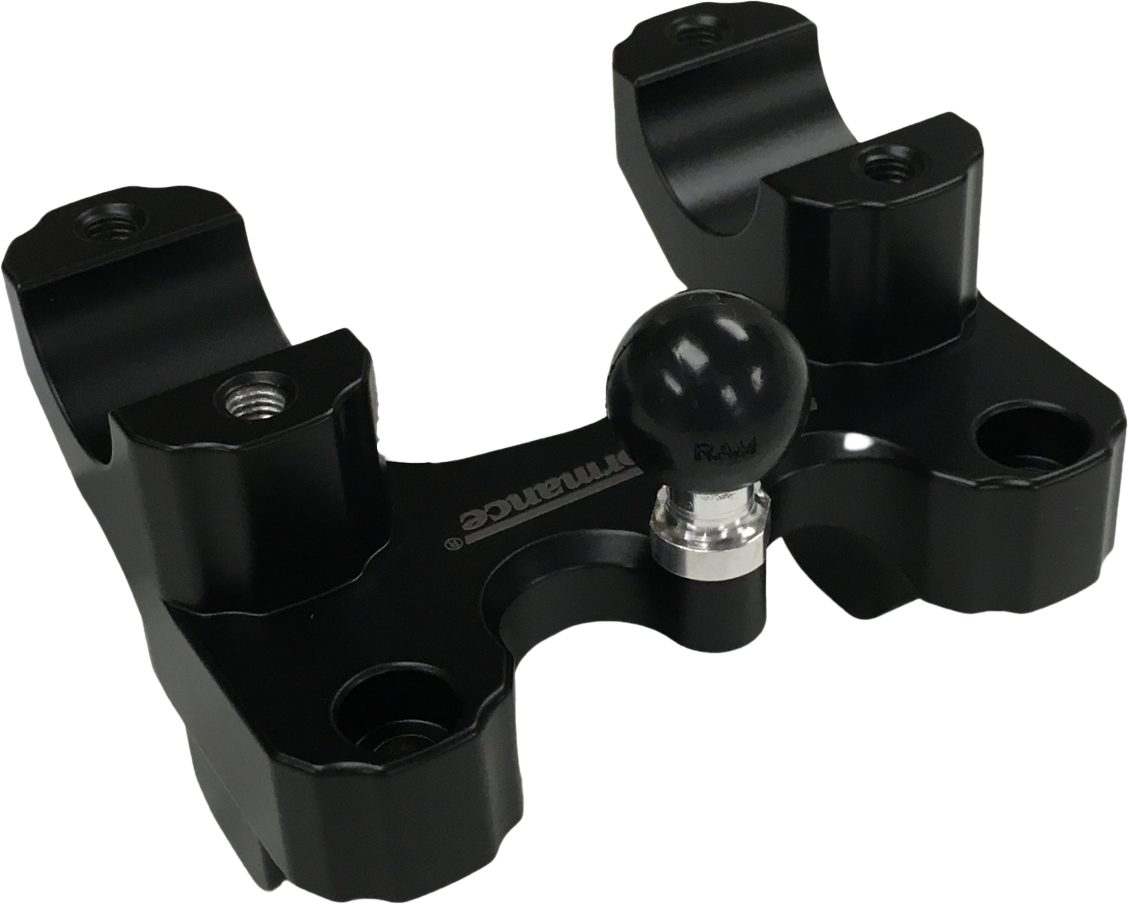 Helibars Offset Riser Black w/ RAM MNT `20-25 PAN America (HR10163-RB)