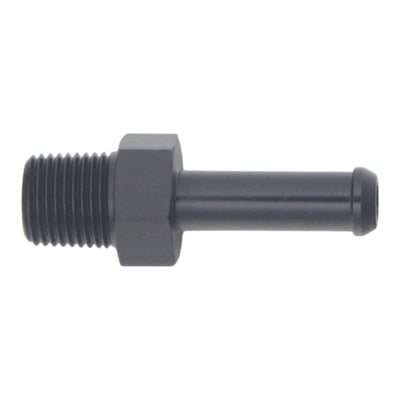 DeatschWerks 1/8in NPT Male to 1/4in Hose Barb Fitting - Matte Black