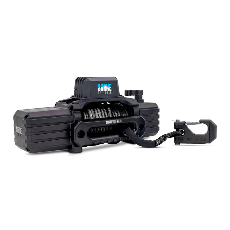 Borne Off-Road 10K Winch - Black Synthetic Rope