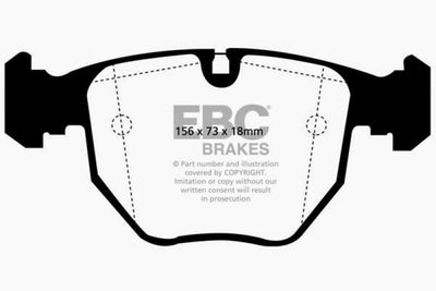 EBC Redstuff Ceramic Front Brake Pads — Fits 2000-2003 BMW M5 (E39)