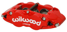 Cargar imagen en el visor de la galería, Wilwood Caliper Forged Narrow Superlite R/H FNSL6R-DS Dust Seal 1.62/1.12 1.10in Rotor Width - Red