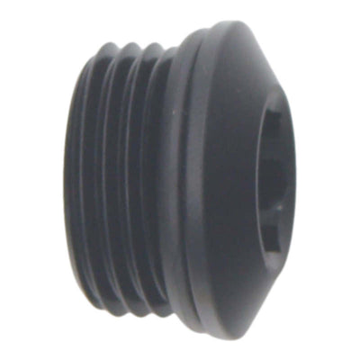 DeatschWerks 8AN ORB Low Profile Male Plug — Anodized Matte Black