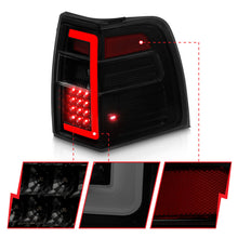 Cargar imagen en el visor de la galería, ANZO 07-17 Ford Expedition LED Taillights w/ Light Bar Black Housing Smoke Lens