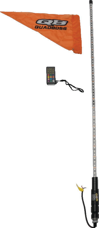 QuadBoss Qb 4Ft Clear Sngl Whip Rmte