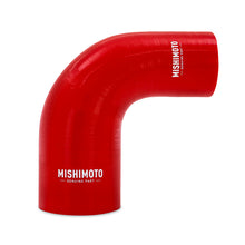 Cargar imagen en el visor de la galería, Mishimoto Silicone Reducer Coupler 90 Degree 2.5in to 3in - Red