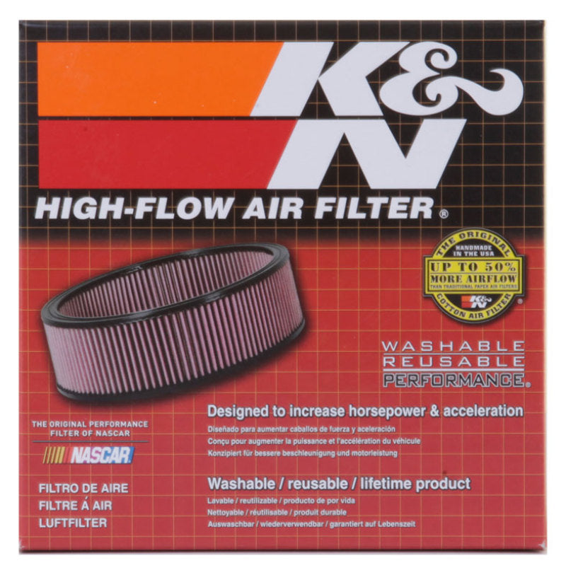 K&N E-3340 Custom Round Air Filter - 6.25in OD, 5.25in ID, 3.25in Height