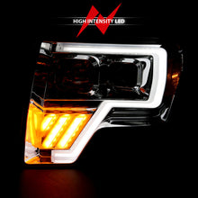 Cargar imagen en el visor de la galería, ANZO 2009-2014 Ford F-150 Projector Headlight Chrome Amber