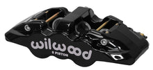 Cargar imagen en el visor de la galería, Wilwood Caliper-Aero6-R/H - Black 1.62/1.12/1.12in Pistons 1.25in Disc