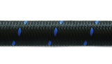 Vibrant Performance 5ft Roll -12 Black Blue Nylon Braided Flex Hose