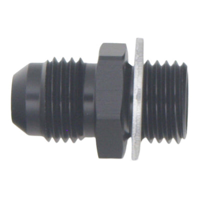 DeatschWerks 6AN Male Flare to M14 X 1.5 Male Metric Adapter - Matte Black