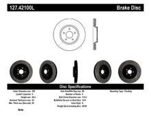 Cargar imagen en el visor de la galería, Rotor delantero izquierdo ranurado y perforado SportStop para Infiniti G37 / Nissan 370Z de StopTech