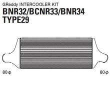 Load image into Gallery viewer, GReddy 89-94 Nissan BNR32 Intercooler Kit (Special Order)