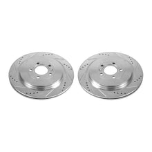 Cargar imagen en el visor de la galería, Power Stop 13-14 Ford Mustang Rear Evolution Drilled &amp; Slotted Rotors - Pair