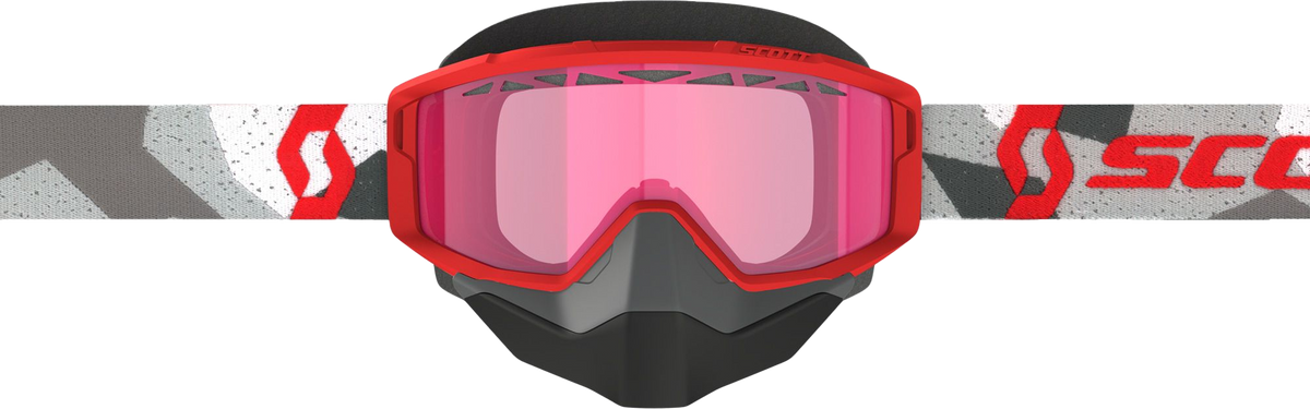 Scott Primal Snow Cross Goggle Camo White/RED Rose Tint (2786067434134)