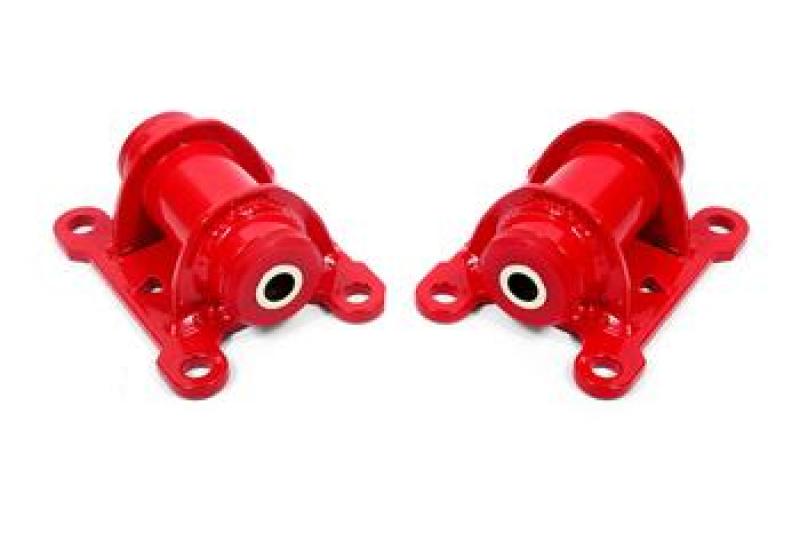 BMR 98-02 Chevrolet Camaro Motor Mount Kit (Steel) w/ Poly Bushings - Red