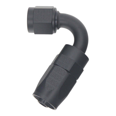 DeatschWerks 6 AN 120-Degree Swivel Hose End CPE - Matte Black