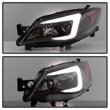 Cargar imagen en el visor de la galería, Spyder Subaru WRX 08-09 Projector Headlights - HID Model Only - Black PRO-YD-SWRX08-HID-LBDRL-BK