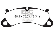 Cargar imagen en el visor de la galería, EBC 12-15 Porsche 911 (991) (Cast Iron Rotor only) 3.8 Carrera S Redstuff Front Brake Pads