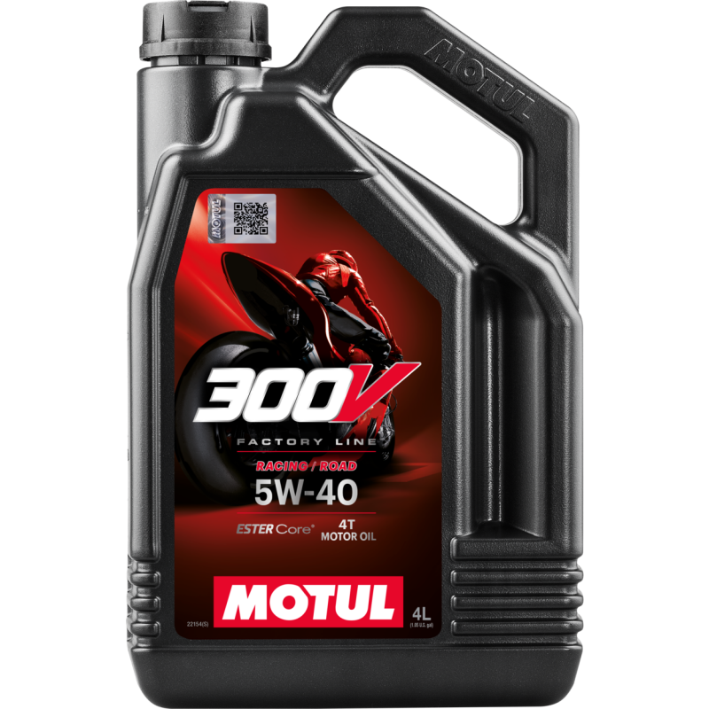 Motul 300V Factory Line 5W-40 Ester Synthetic Road Racing Oil 4L