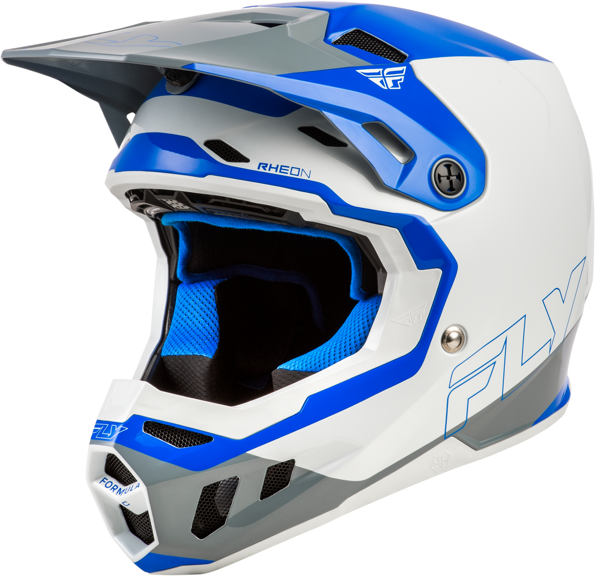 Fly Racing Formula CC Glide Helmet Blue/Light Grey/Grey XS (73-4354XS)
