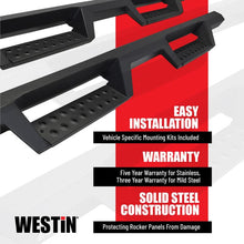 Cargar imagen en el visor de la galería, Westin/HDX 07-18 Toyota Tundra CrewMax Drop Nerf Step Bars - Textured Black