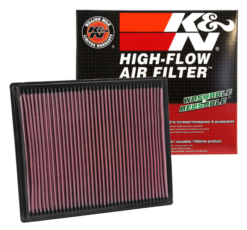 K&N 33-2286 Drop-In Air Filter — Fits 2004-2009 Nissan Titan/Armada, 2004-2008 Pathfinder, 2004-2008 Frontier, 2004-2008 Xterra, 2004-2010 Infiniti QX56